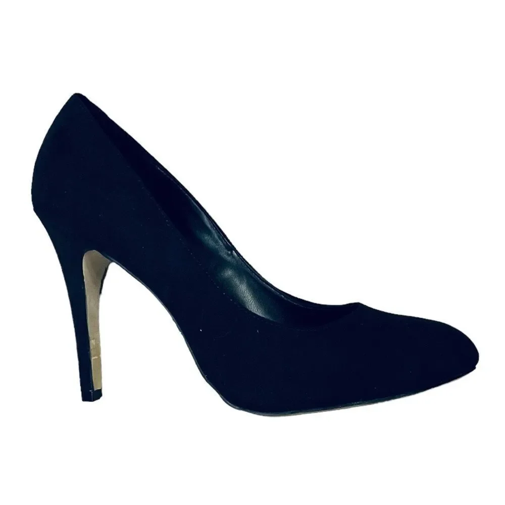 Rock & Republic Black suedette Stiletto pumps size 9.5